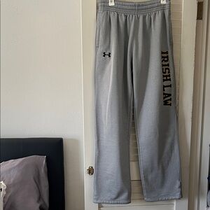 Under Armour Notre Dame Mens Gray Joggers